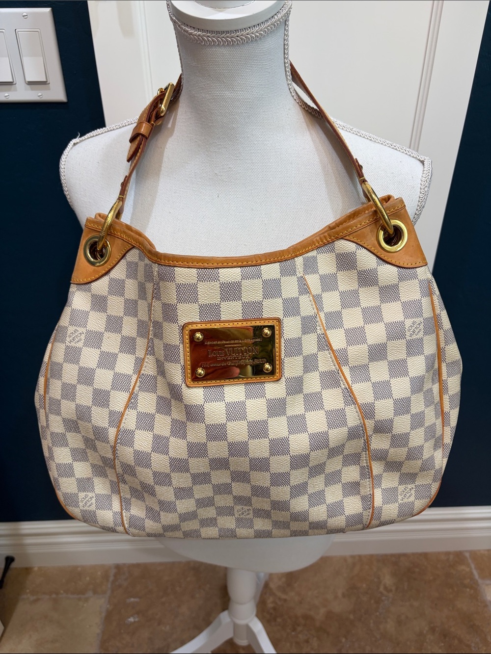 Louis Vuitton Galleria PM Damier Azur shoulder bag